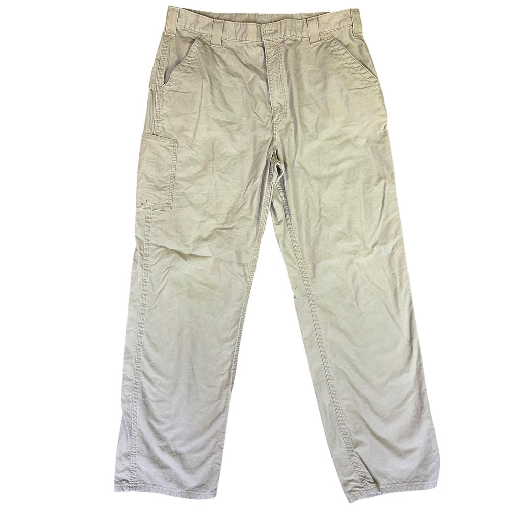 Carhartt B151 TAN Mens Dungaree Fit Canvas Work Pants Tan 38x34 Outdoors